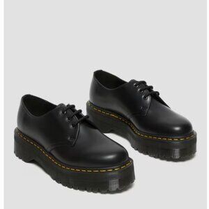 Dr Martens Smooth Leather Platform Shoes